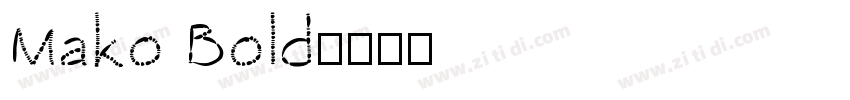 Mako Bold字体转换